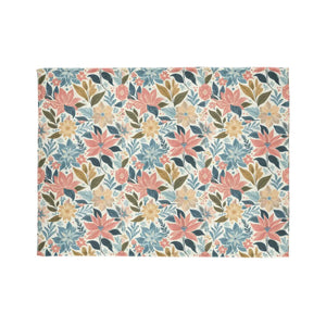 Soft Pastel Floral Blankets – Minky Polyester - Dipaliz