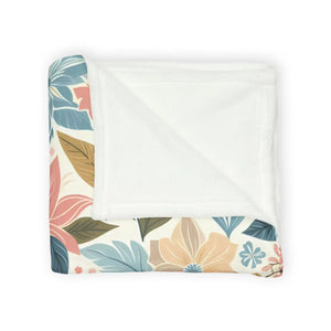 Soft Pastel Floral Blankets – Minky Polyester - Dipaliz