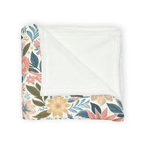 Soft Pastel Floral Blankets – Minky Polyester - Dipaliz