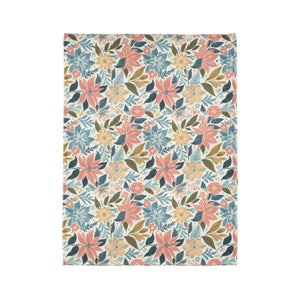Soft Pastel Floral Blankets – Minky Polyester - Dipaliz