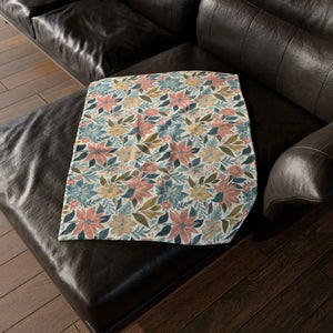 Soft Pastel Floral Blankets – Minky Polyester - Dipaliz