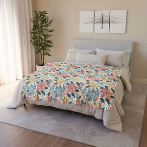 Soft Pastel Floral Blankets – Minky Polyester - Dipaliz