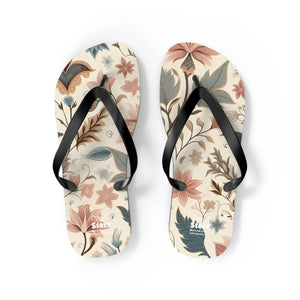 Pastel Floral Flair Unisex Flip Flops - Summer - Dipaliz - Slippers