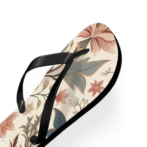 Pastel Floral Flair Unisex Flip Flops - Summer Comfort Style - Dipaliz - Slippers