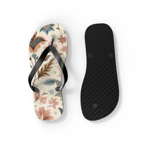 Pastel Floral Flair Unisex Flip Flops - Summer - Dipaliz - Slippers