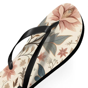 Pastel Floral Flair Unisex Flip Flops - Summer - Dipaliz - Slippers