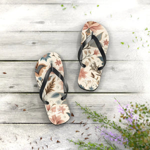 Pastel Floral Flair Unisex Flip Flops - Summer - Dipaliz - Slippers