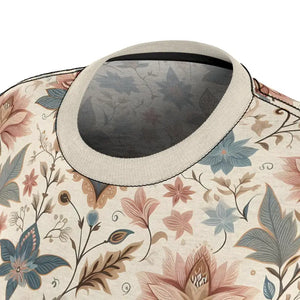 Timeless Pastel Floral Aop T-shirt for Women - Dipaliz - T-shirts