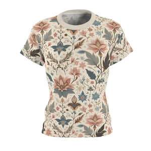 Timeless Pastel Floral Aop T-shirt for Women - Dipaliz - T-shirts