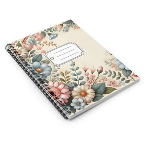 Pastel Floral Ruled Notebook - Creative Organization - Dipaliz - Journals