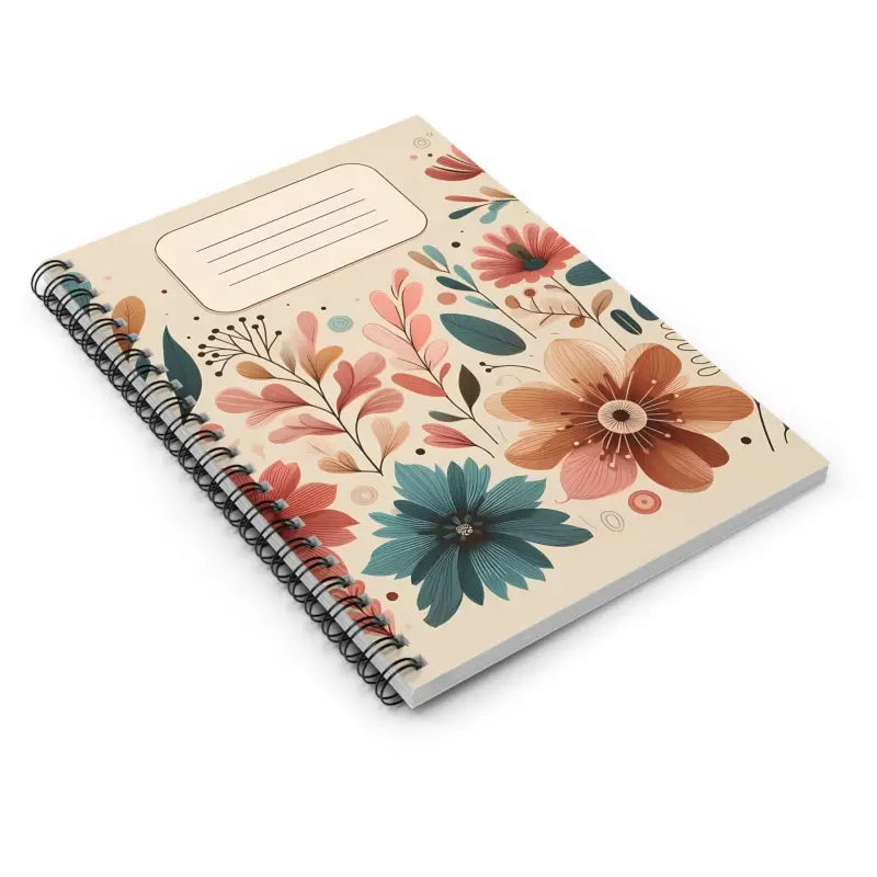 Pastel Floral Spiral Notebook Ruled Line - Perfect for Every Day - one Size Paper Products