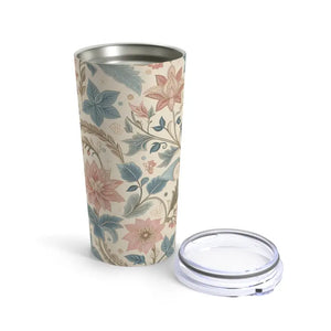 Pastel Flowers Tumbler 20oz - Stainless Steel Travel Cup - Dipaliz - Thermoses