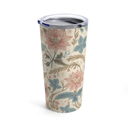 Sip in Style with Dipaliz 20oz Stainless Steel Flowers Tumbler - Tumblers