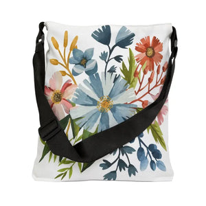 Pastel Flowers Aop Tote Bag Stylish Organizer - Dipaliz - Bags