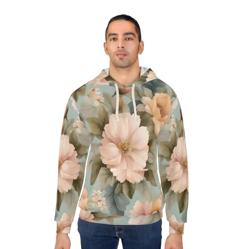 Chic Floral Unisex Hoodie: Cozy Style with a Fresh Twist - Hoodies