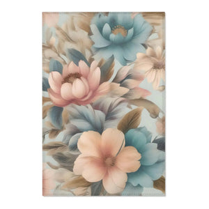 Pastel Flowers Area Rugs – Chenille Decor - Dipaliz