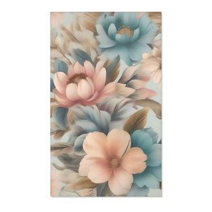Pastel Flowers Area Rugs – Chenille Decor - Dipaliz