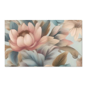 Pastel Flowers Area Rugs – Chenille Decor - Dipaliz