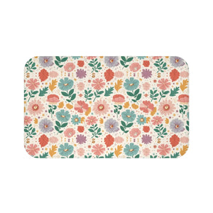 Floral Microfiber Bath Mat – Absorbent Soft - Dipaliz - Mats & Rugs