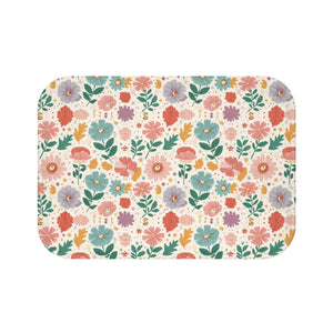 Floral Microfiber Bath Mat – Absorbent Soft - Dipaliz - Mats & Rugs