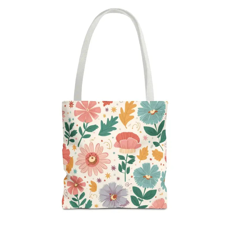 Tote Bag Bliss - Pastel Floral Chic | Dipaliz - 13’’ × / White - Shopping Totes