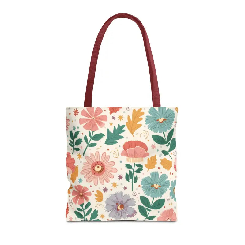 Tote Bag Bliss - Pastel Floral Chic | Dipaliz - Shopping Totes