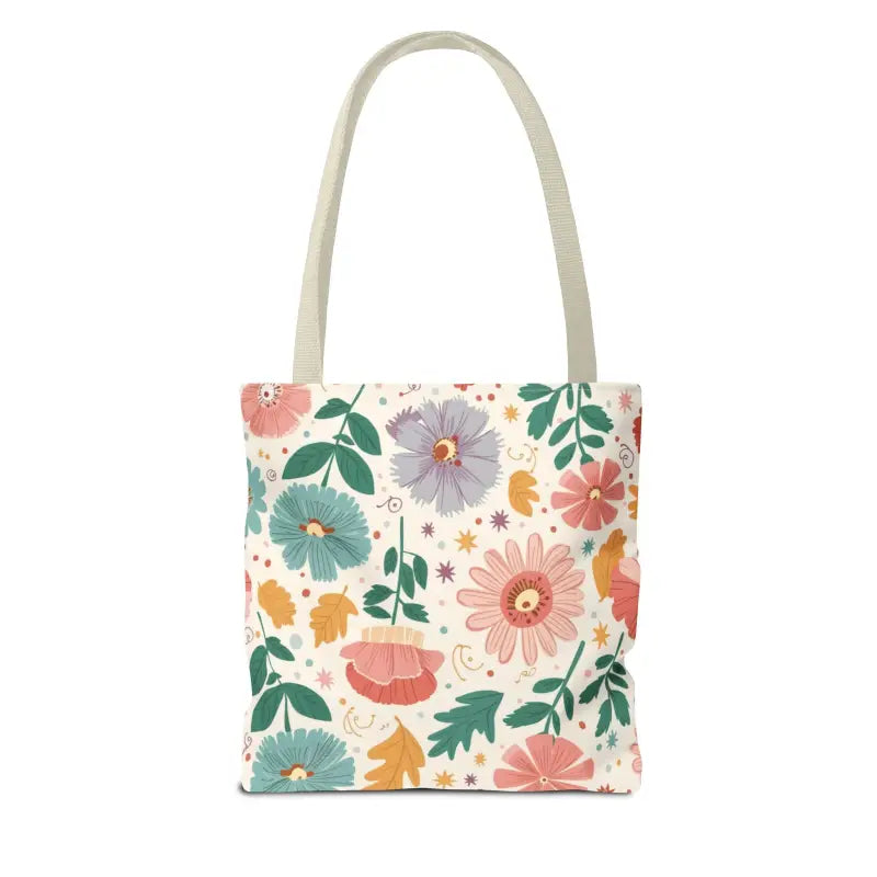 Tote Bag Bliss - Pastel Floral Chic | Dipaliz - Shopping Totes