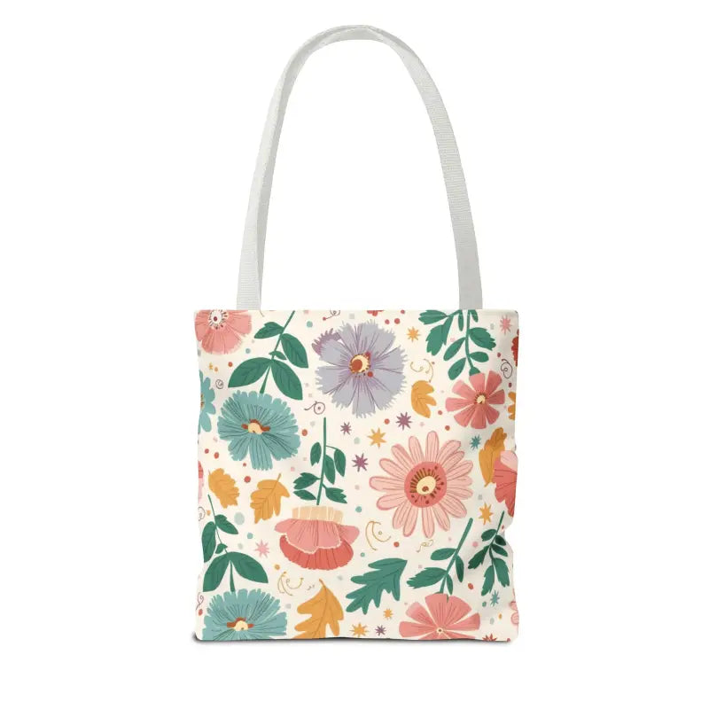 Tote Bag Bliss - Pastel Floral Chic | Dipaliz - Shopping Totes