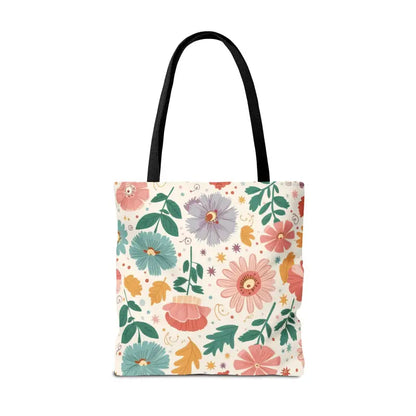 Tote Bag Bliss - Pastel Floral Chic | Dipaliz - Shopping Totes