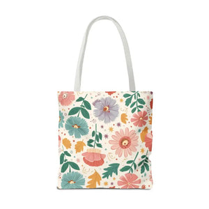 Tote Bag Bliss - Pastel Flowers Aop Style - Dipaliz - Shopping Totes