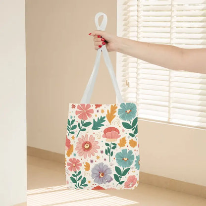 Tote Bag Bliss - Pastel Floral Chic | Dipaliz - Shopping Totes
