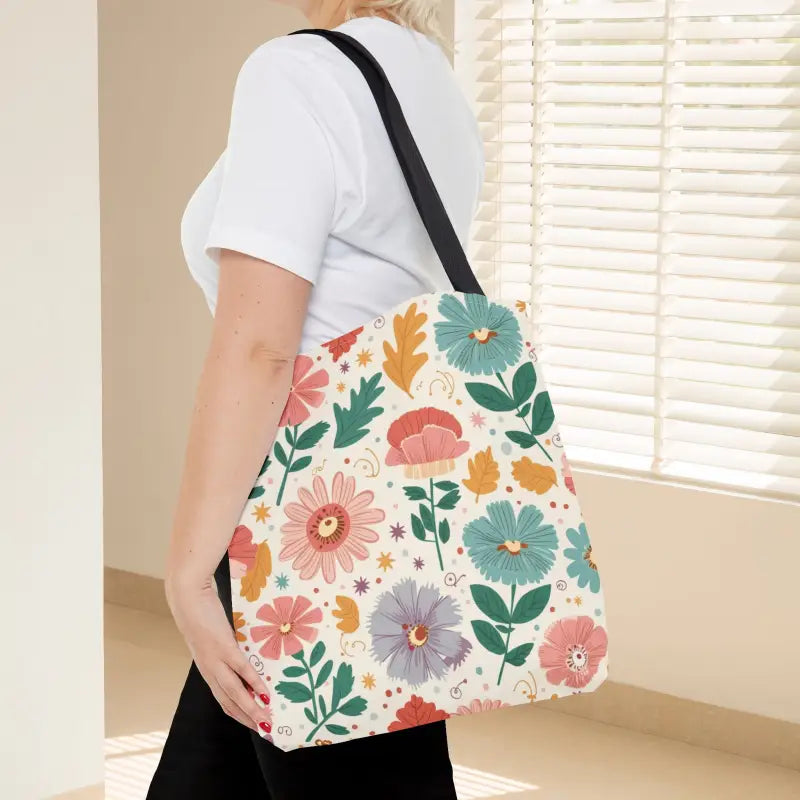 Tote Bag Bliss - Pastel Floral Chic | Dipaliz - Shopping Totes