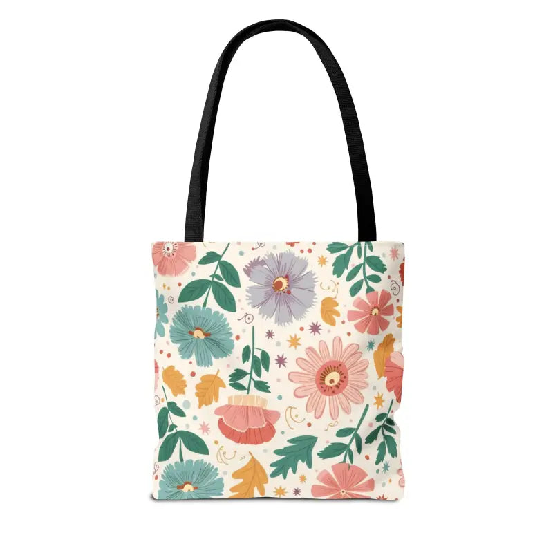 Tote Bag Bliss - Pastel Floral Chic | Dipaliz - Shopping Totes