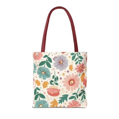 Tote Bag Bliss - Pastel Floral Chic | Dipaliz - Shopping Totes