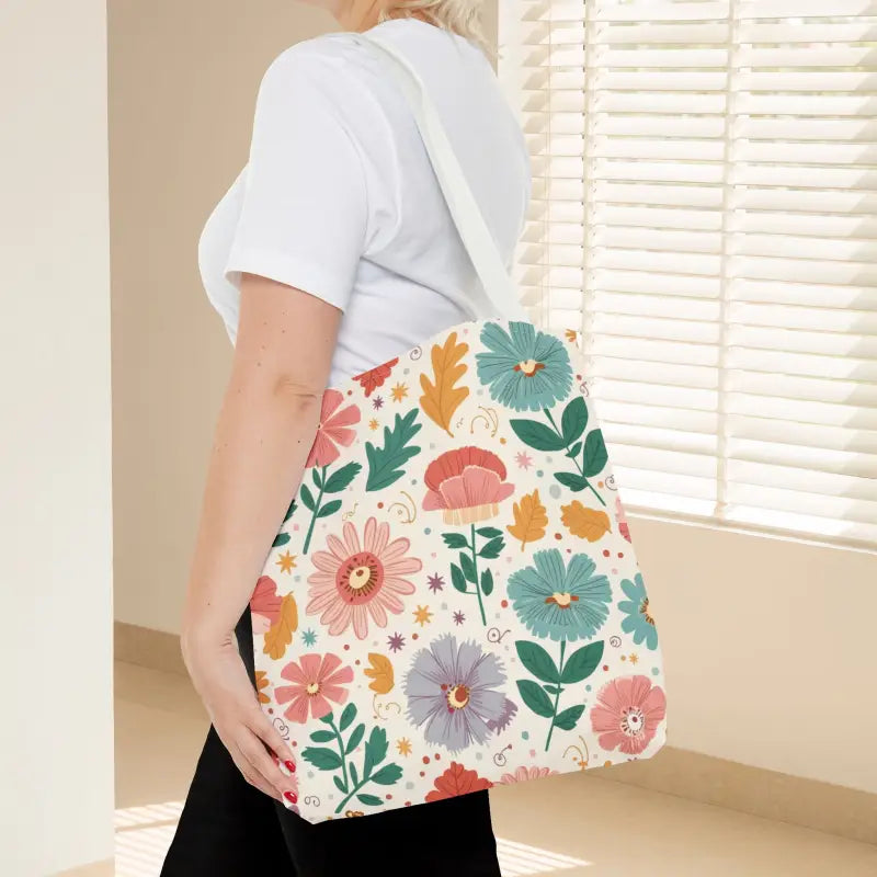 Tote Bag Bliss - Pastel Floral Chic | Dipaliz - Shopping Totes