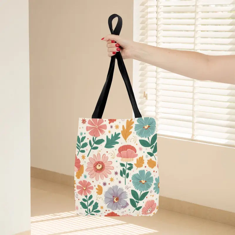 Tote Bag Bliss - Pastel Floral Chic | Dipaliz - Shopping Totes