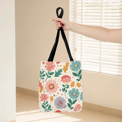 Tote Bag Bliss - Pastel Floral Chic | Dipaliz - Shopping Totes