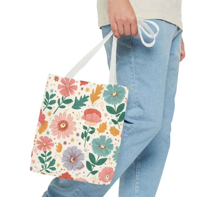 Tote Bag Bliss - Pastel Floral Chic | Dipaliz - Shopping Totes
