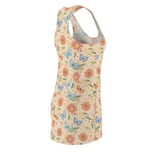 Floral Racerback Dress – Pastel Flowers Dipaliz - Dresses - Xs