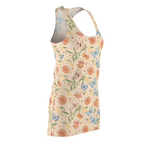 Floral Racerback Dress – Pastel Flowers Dipaliz - Dresses - Xs