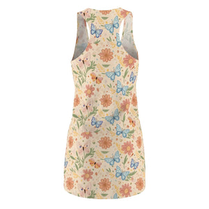 Floral Racerback Dress – Pastel Flowers Dipaliz - Dresses - Xs