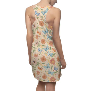 Floral Racerback Dress – Pastel Flowers Dipaliz - Dresses - Xs