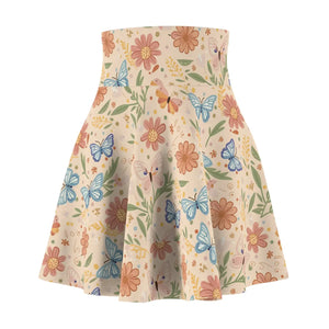 Pastel Flowers Skater Skirt - Everyday Fun - Dipaliz - Skirts - l