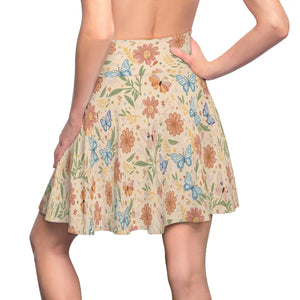 Pastel Flowers Skater Skirt - Everyday Fun - Dipaliz - Skirts - l