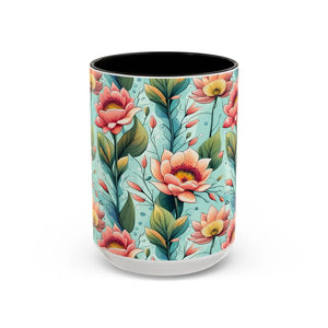 Pastel Flowers Colorful Mugs - Ceramic Gift - Dipaliz