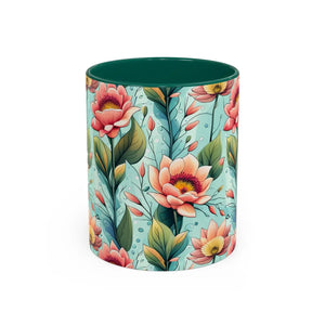 Pastel Flowers Colorful Mugs - Ceramic Gift - Dipaliz