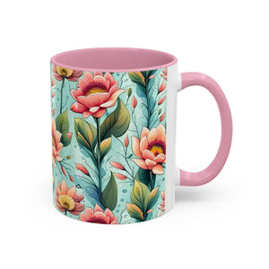 Mug - Colorful Mugs with Pastel Flowers for Modern Lifestyle - Dipaliz
