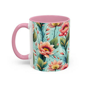 Mug - Colorful Mugs with Pastel Flowers for Modern Lifestyle - Dipaliz