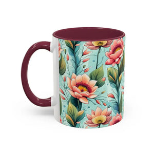 Mug - Colorful Mugs with Pastel Flowers for Modern Lifestyle - Dipaliz