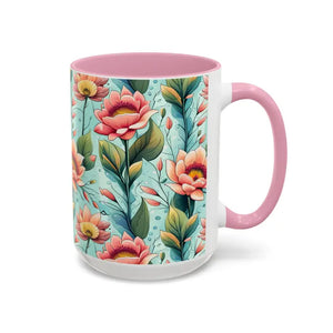Mug - Colorful Mugs with Pastel Flowers for Modern Lifestyle - Dipaliz